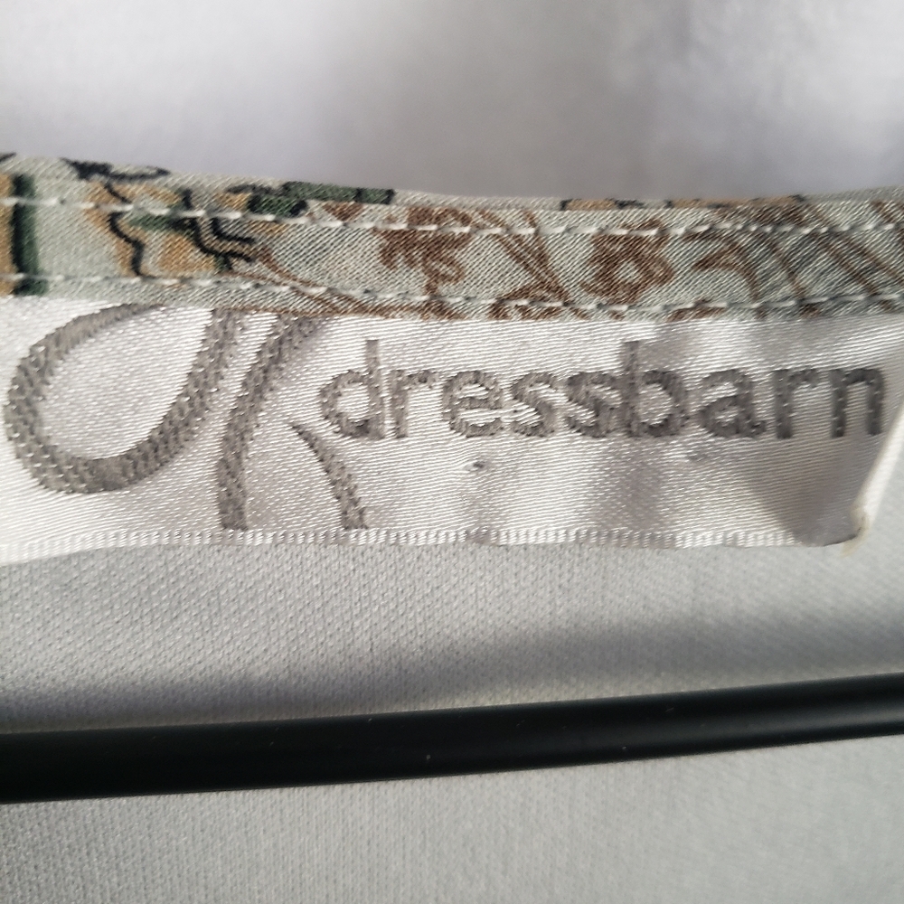 Dress Barn Paisley Short Sleeve Tie Back Woman's Blouse - Size M - Picture 5 of 5